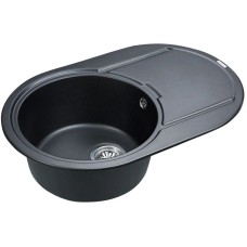 Кухонная мойка Paulmark Fittich черный металлик PM317650-BLM