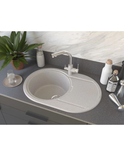 Кухонная мойка Paulmark Fittich серый PM317650-GR