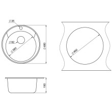 Кухонная мойка Paulmark Gelegen шампань PM404800-CH