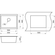 Кухонная мойка Paulmark Gera шампань PM205546-CH