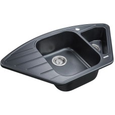 Кухонная мойка Paulmark Wiese черный металлик PM529050-BLM