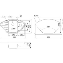Кухонная мойка Paulmark Wiese шампань PM529050-CH
