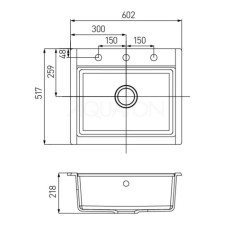Кухонная мойка Акватон Делия жемчуг 1A715232LD240
