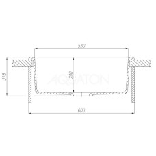 Кухонная мойка Акватон Делия кофе 1A715232LD280