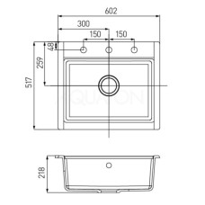 Кухонная мойка Акватон Делия кофе 1A715232LD280