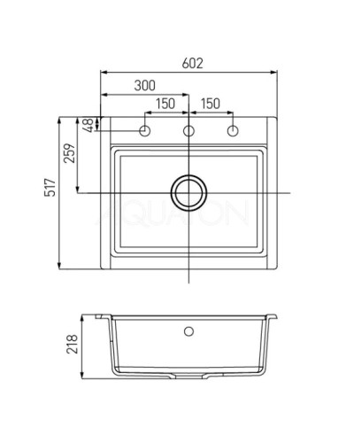 Кухонная мойка Акватон Делия кофе 1A715232LD280