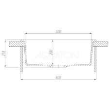 Кухонная мойка Акватон Делия латте 1A715232LD260