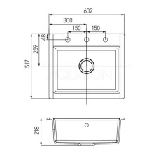Кухонная мойка Акватон Делия латте 1A715232LD260