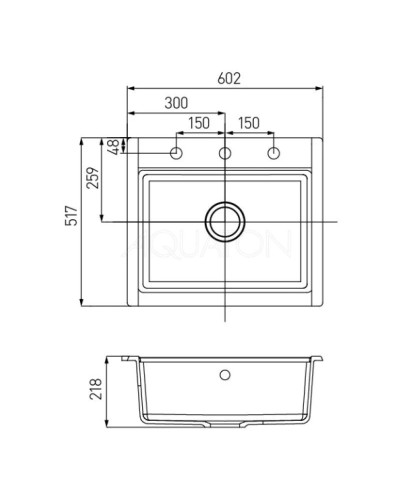 Кухонная мойка Акватон Делия латте 1A715232LD260