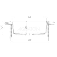 Кухонная мойка Акватон Делия песочный 1A715232LD220