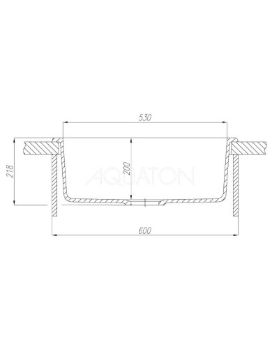 Кухонная мойка Акватон Делия песочный 1A715232LD220