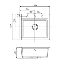 Кухонная мойка Акватон Делия песочный 1A715232LD220