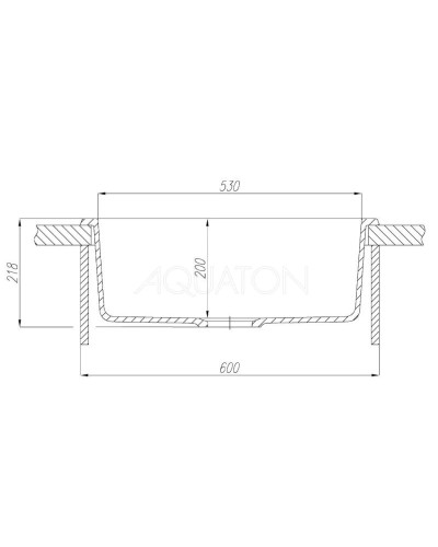 Кухонная мойка Акватон Делия серый 1A715232LD230