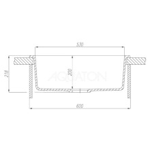 Кухонная мойка Акватон Делия серый шелк 1A715232LD250