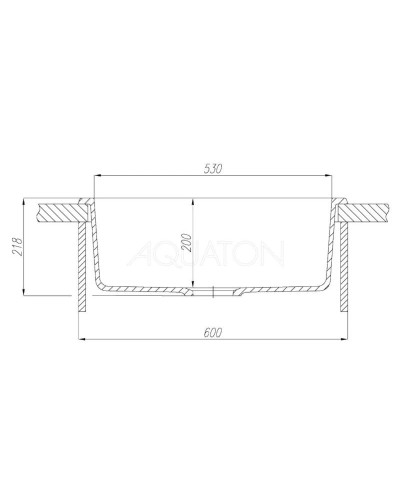 Кухонная мойка Акватон Делия серый шелк 1A715232LD250