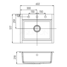 Кухонная мойка Акватон Делия серый шелк 1A715232LD250