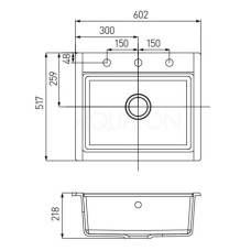 Кухонная мойка Акватон Делия серый шелк 1A715232LD250