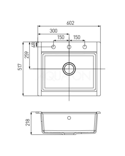 Кухонная мойка Акватон Делия серый шелк 1A715232LD250