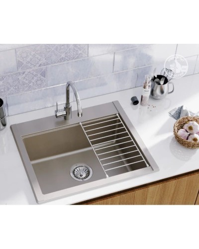 Кухонная мойка Акватон Делия серый шелк 1A715232LD250