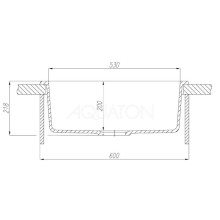 Кухонная мойка Акватон Делия терракот 1A715232LD270
