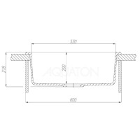 Кухонная мойка Акватон Делия шампань 1A715232LD290