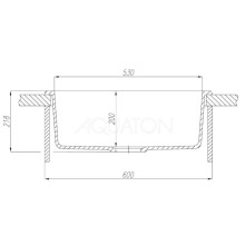 Кухонная мойка Акватон Делия шампань 1A715232LD290
