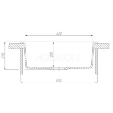 Кухонная мойка Акватон Делия шампань 1A715232LD290