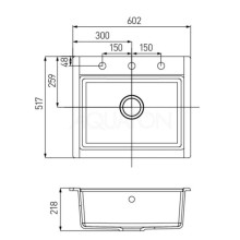 Кухонная мойка Акватон Делия шампань 1A715232LD290