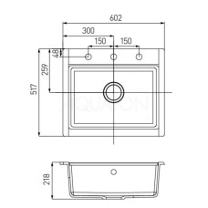 Кухонная мойка Акватон Делия шампань 1A715232LD290