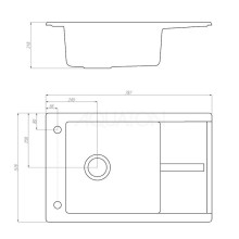 Кухонная мойка Акватон Делия кофе 1A715132DE280