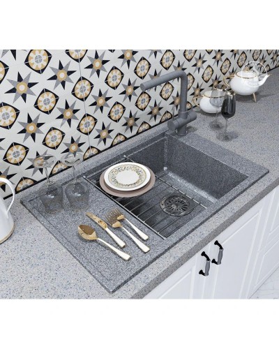 Кухонная мойка Акватон Делия серый 1A715132DE230