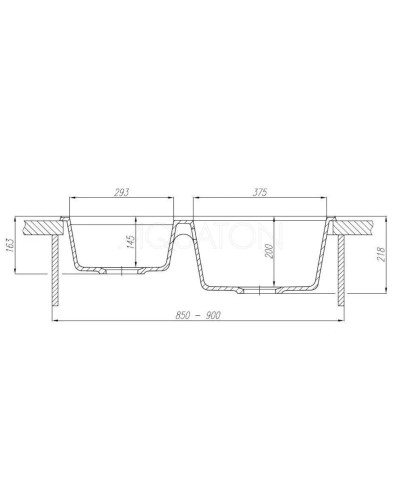 Кухонная мойка Акватон Делия латте 1A723132DE260