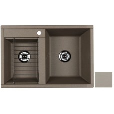 Кухонная мойка Акватон Делия серый шелк 1A723132DE250