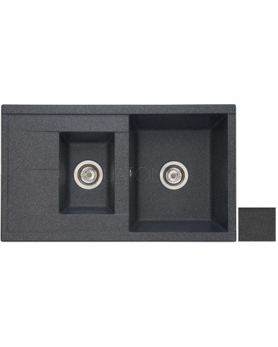 Кухонная мойка Акватон Делия графит 1A716232DE210