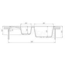 Кухонная мойка Акватон Делия латте 1A716232DE260
