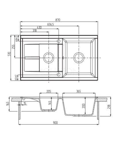 Кухонная мойка Акватон Делия терракот 1A716232DE270