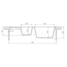 Кухонная мойка Акватон Делия кофе 1A716232DE280