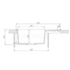 Кухонная мойка Акватон Делия графит 1A718632DE210