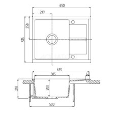 Кухонная мойка Акватон Делия терракот 1A718632DE270