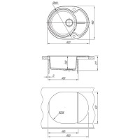 Кухонная мойка Dr.Gans Берта серый 25.040.B0620.408