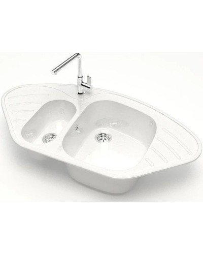 Кухонная мойка Marrbaxx Аделис Z23 белый лёд глянец Z023Q001