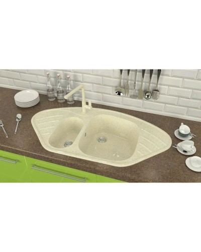 Кухонная мойка Marrbaxx Аделис Z23 бежевый глянец Z023Q002