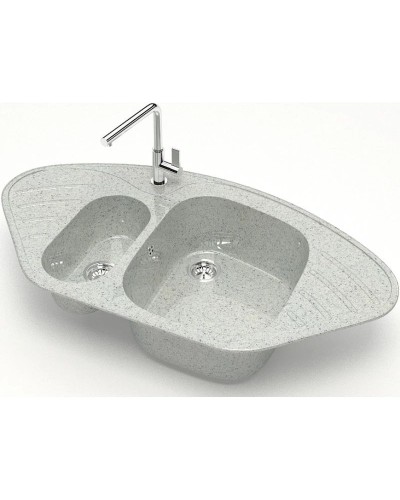 Кухонная мойка Marrbaxx Аделис Z23 светло-серый глянец Z023Q010