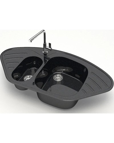 Кухонная мойка Marrbaxx Аделис Z23 черный глянец Z023Q004