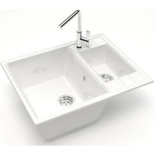 Кухонная мойка Marrbaxx Жаклин Z190 белый лёд глянец Z190Q001