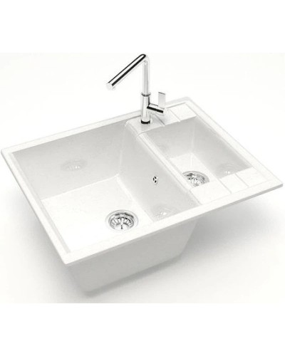 Кухонная мойка Marrbaxx Жаклин Z190 белый лёд глянец Z190Q001