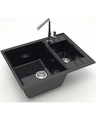 Кухонная мойка Marrbaxx Жаклин Z190 черный глянец Z190Q004
