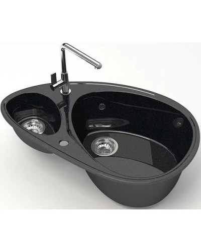 Кухонная мойка Marrbaxx Эмма Z13 черный глянец Z013Q004