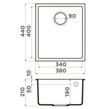 Кухонная мойка Tetogranit Omoikiri Bosen 38-U-GR ленинградский серый 4993538