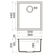 Кухонная мойка Tetogranit Omoikiri Bosen 38-U-GR ленинградский серый 4993538